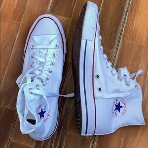 white all star high top converse
